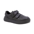 thumbnail image 1 of Tenis escolar Audaz para niño en piel negro Raptor con doble tira de contacto, 1 of 7