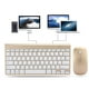 thumbnail image 4 of Juego de teclado inalámbrico y ratón, miniaccesorios de computadora silenciosos ultradelgados para oficina en casa, 2,4G (dorado), 4 of 11
