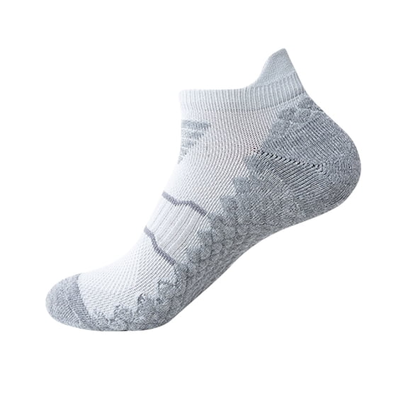 prucolt Pilates Socks for Women Breathable Cotton Ankle Socks Cushioned Low Cut No Show Socks Athletic Running Sports Socks