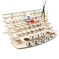 thumbnail image 1 of Labymos DIY Wooden Paint Rack Stand Painting Ink Bottle Storage Holder Organizer Pigment Shelf Paintings, 1 of 8