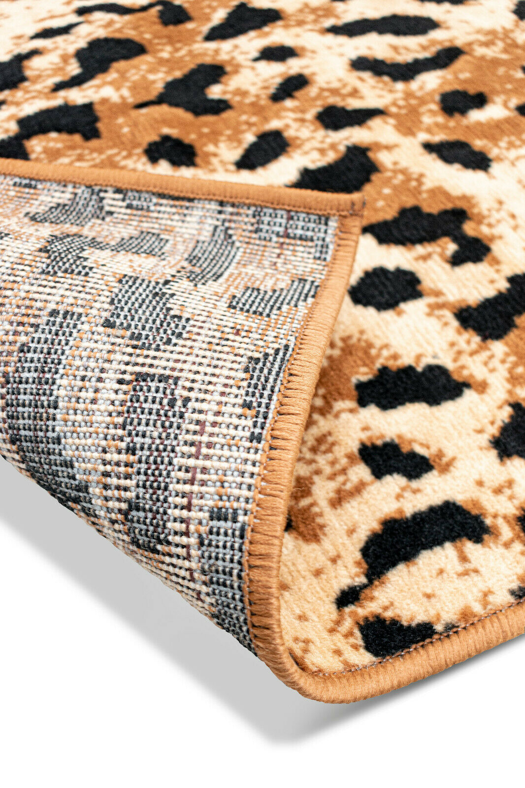 MODERN geometric ACCENT mat RUNNER area RUG 3 piece SET leopard