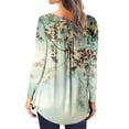 thumbnail image 4 of Azrian Womens Plus Size Tops,Womens Casual Tops Hide Belly Long Sleeve T-Shirts Cute Flowy Tunic Blouses Clearance Sales Today Deals Prime, 4 of 6