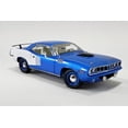 thumbnail image 1 of 1971 Plymouth Hemi Barracuda, B5 Blue and White - Acme A1806123 - 1/18 scale Diecast Model Toy Car, 1 of 6