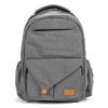 Primo Passi PerTutti Baby Diaper Bag Backpack, Travel Backpack with Changing Pad Black Melange