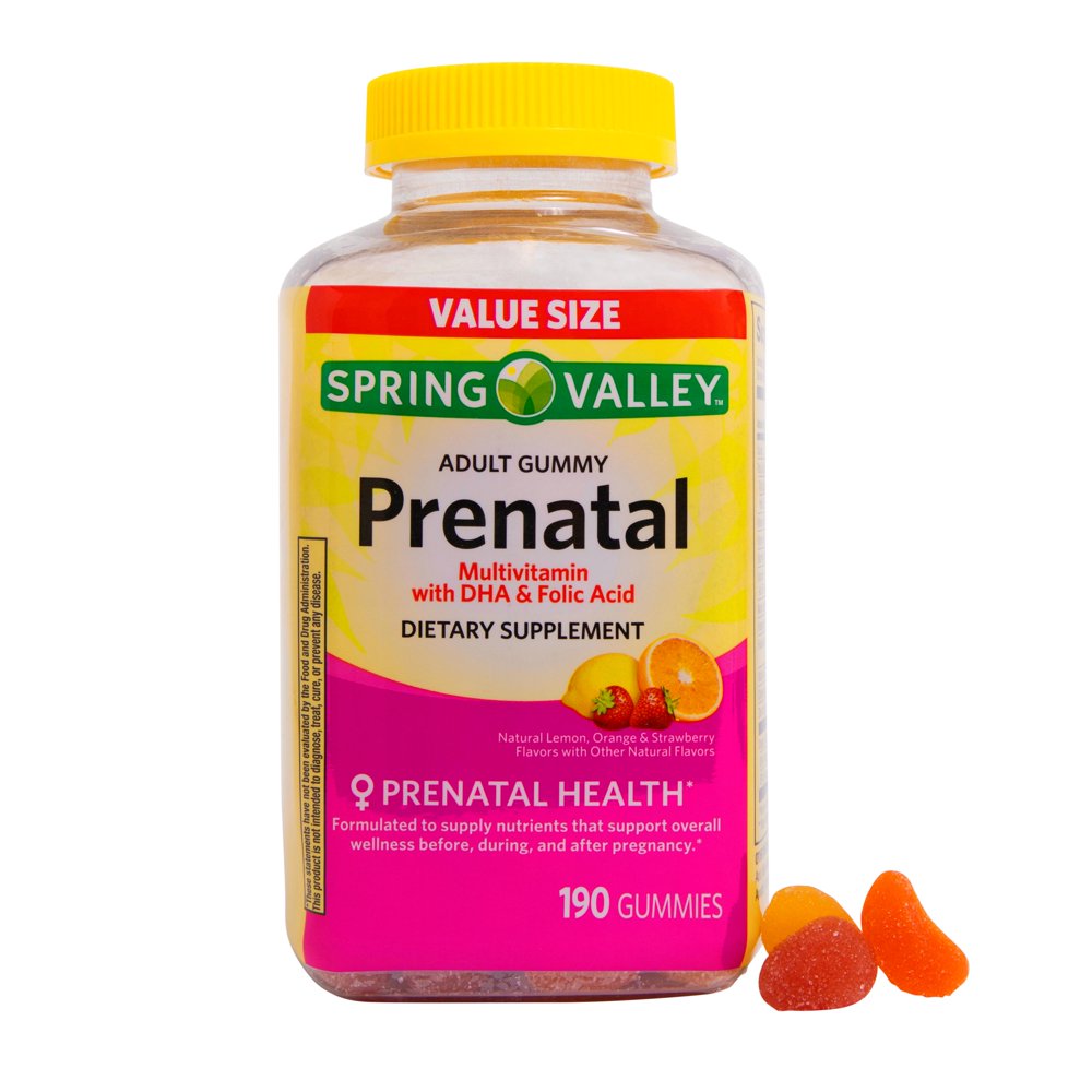 Spring Valley Prenatal Multivitamin Gummies (Value Size), 190 Ct