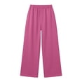 thumbnail image 6 of Yutgune Minimalist Women's Wide Leg Sweatpants High Waist Drawstring Womens Sweatpants Basic Loungewear, 6 of 9