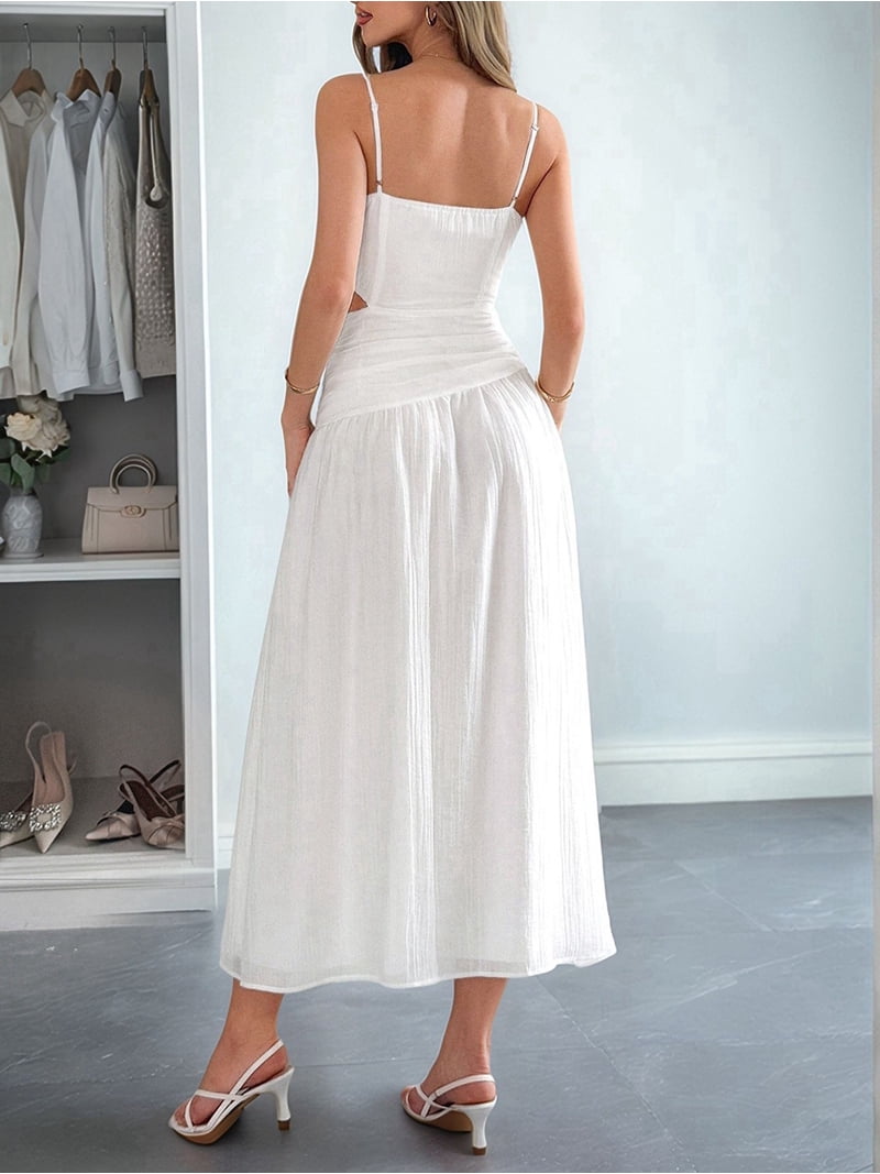 princess polly baby blue dress GLIGET Summer Dresses for Women 2024 Solid Criss Cross Tie Backless Cami  Short Dress (Color : White, Size : X-Small) at Amazon Women's Clothing store main image 0