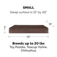 thumbnail image 3 of Furhaven 32608012 Snuggle Terry & Suede Deluxe Ortho Mat - Espresso Large Pet Bed, 3 of 5