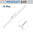 thumbnail image 2 of 10pcs 316 Stainless Steel Round Rod Bar, 2x300mm Silver Solid Shaft Rods, 2 of 6