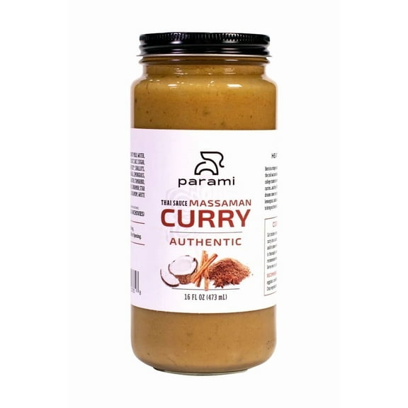 Parami Thai Curry Gluten Free Massaman Curry Sauce, 16 oz Jar