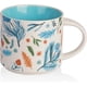 thumbnail image 1 of Taza de cerámica de 15 oz para café, pintada a mano, para desayuno (azul claro), 1 of 5