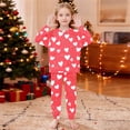 thumbnail image 7 of BLVB Girls Valentines Pajamas Set Pjs Long Sleeve Crewneck Heart Sleepwear Loungewear Sets for Kids 5-16 Years, 7 of 7
