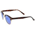 thumbnail image 4 of zeroUV - Classic Horn Rimmed Neutral Colored Lens Semi-Rimless Sunglasses 49mm - 49mm, 4 of 5