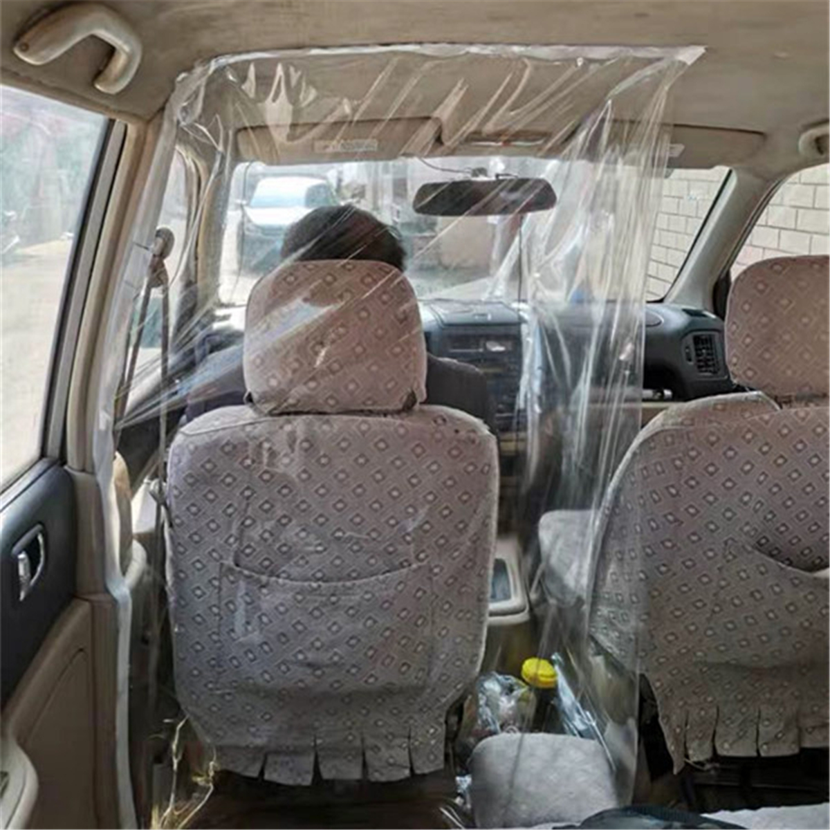 82''x55'' Large PVC Car Taxi Interior Isolation Film ,Plastic Full