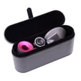 thumbnail image 3 of Caja de almacenamiento portátil de PU para secador de pelo, compatible con bolsas organizadoras con tapa magnética. Negro, 3 of 9