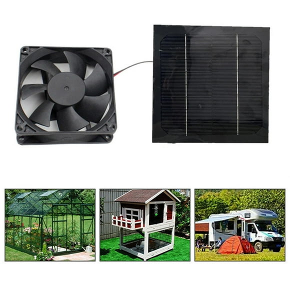 Pomelo Solar Powered Attic Ventilation Mounted Exhaust Vent Fan USB Plus
