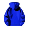 thumbnail image 4 of Resicozy Men's Hoodie Quarter Zip Pullover Sweatshirts Solid Color Hoodies Casual Long Sleeve Athletic Hooded Sweat Shirt for Men Blue 2XL, 4 of 7