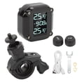 thumbnail image 2 of Motorcycle Tire Pressure Monitor System, LCD Screen Intelligent Motorbike TPMS Dustproof With 2 Sensors For  Driving, 2 of 8