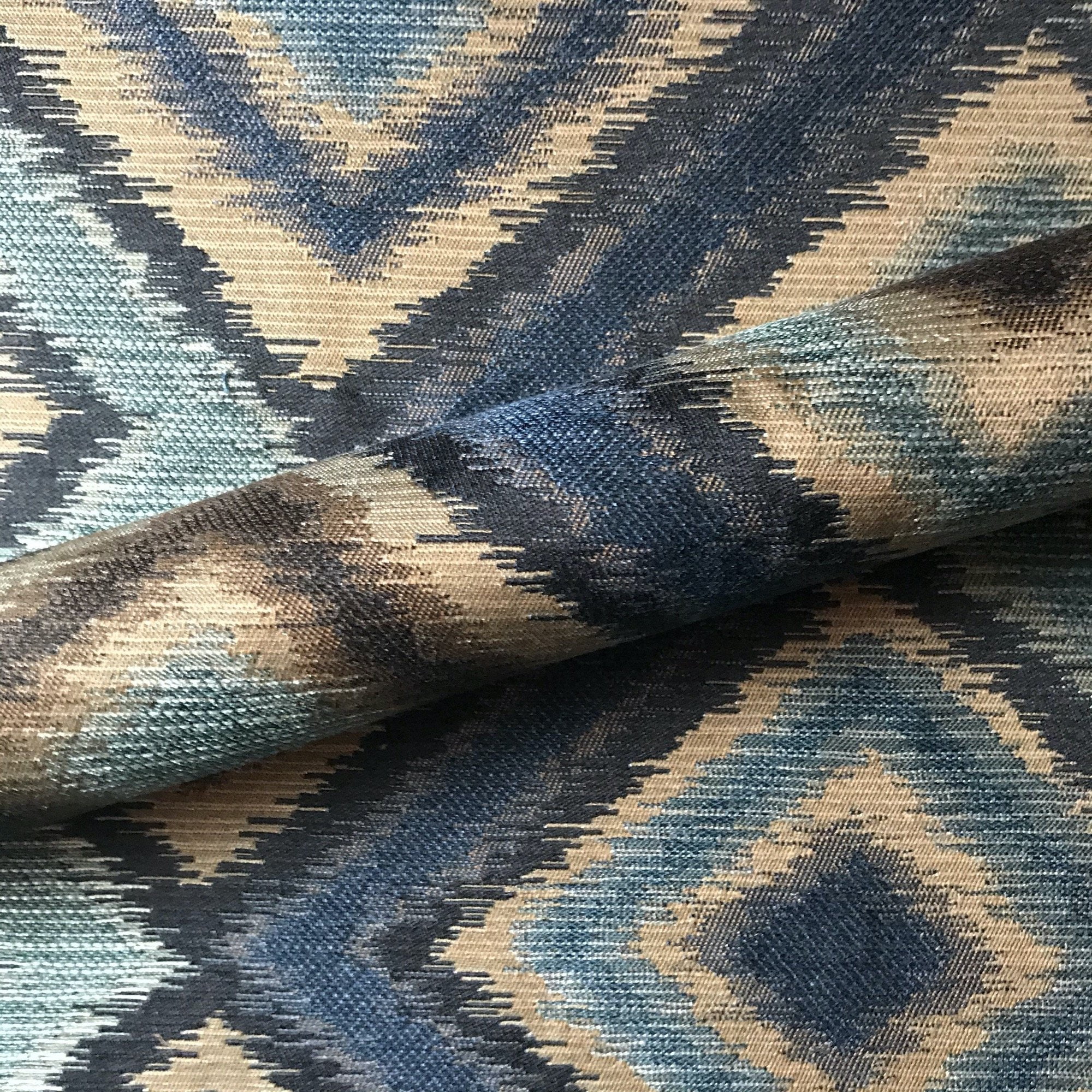 Coastal Ikat Jacquard Upholstery Fabric 54" by the Yard