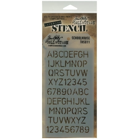 UPC: 0794504708554 | Tim Holtz Layered Stencil 4.125 X8.5 -Schoolhouse