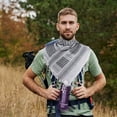 thumbnail image 5 of Bufanda táctica militar árabe para el desierto, gruesa, tipo keffiyeh, para mujeres y hombres, 5 of 5