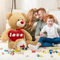 thumbnail image 3 of Muiteiur Giant Teddy Bear 51'' Stuffed Animals with Red "Love" Heart, 3 of 7