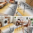 thumbnail image 5 of 3'x5' Area Rugs, Yellow Gray Ombre Indoor Outdoor Area Rug for Living Room Bedroom, Black Hockey Sticks Minimalist Style Washable Bathroom Rugs Kitchen Floor Carpet Mats Home Decor Aesthetic, 5 of 8