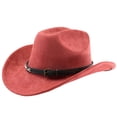 thumbnail image 3 of Western Frontier Cowboy Hat Curved Brim for Outdoor Adventure Travel Riding and Country Style Craftsmanship, 3 of 3