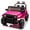 Pink, variant on 12V Kids Ride On Electric Car with Parents Control, Battery Powered Electric Ride On Truck Vehicles for Boys Girls Aged 3-8, Black