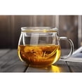 thumbnail image 2 of Juego de Taza de Té de Kung Fu de de Pared Transparente Resistente Al Calor de 350 Ml 1pcs Macarena Taza de té de vidrio, 2 of 7