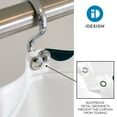 thumbnail image 5 of iDesign Waterproof PEVA Shower Curtain, Dots, Black/Frost, 5 of 6