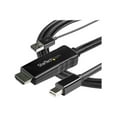 thumbnail image 4 of StarTech.com 10 ft. (3 m) HDMI to DisplayPort Cable - 4K 30Hz - Video cable - HDMI, USB (power only) male to DisplayPort male - 10 ft - black - 4K support, active, 4 of 7