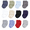 Blue Red Multi, variant on Hudson Baby Terry Socks, 12 Pack, 0-12 Months