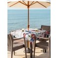 thumbnail image 2 of Outdoor Tablecloth with Umbrella Hole and Zipper, Pink Valentine's Day Square Table Cloth 54x54 Inch Waterproof Tablecloth, Gnomes Floral Eucalyptus Leaves Wooden Picnic Table Cover for Patio Camping, 2 of 7