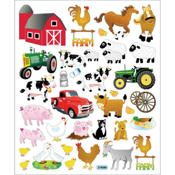 Multicolored StickersThe Farm