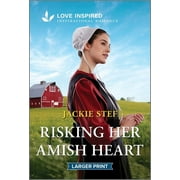 Bird-In-Hand Brides: Risking Her Amish Heart: An Uplifting Inspirational Romance (Paperback)(Large Print)