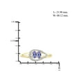 thumbnail image 3 of 2.00 Carat T.G.W. Tanzanite And White Diamond Accent 14k Gold Over Silver 3-Piece Jewelry set, 3 of 7