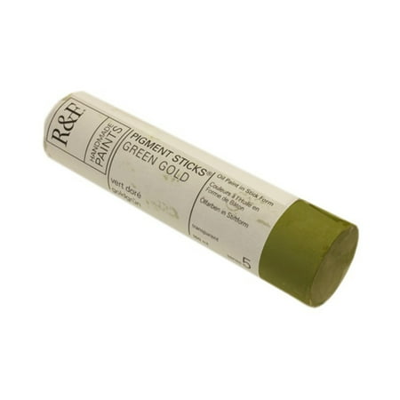 UPC: 0836943003903 | R&F Handmade Paints Pigment Stick  100ml  Green Gold