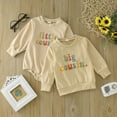 thumbnail image 6 of LUOGENLI Baby Girl Rompers 2T Baby Toddler Boys Girls Long Sleeve Letter Prints Rompers Jumpsuits Fall Winter Clothes Baby Girl Rompers 6-9 Months Pack Girls' Jumpsuits Beige 3-6 Months, 6 of 9