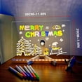 thumbnail image 3 of SUTENGDA Acrylic Dry Erase Board with LED Light  Light up Acrylic Message Marker Board with Adjustable Stand  Glow Rewritable Drawing Board with 7 Colors Markers  Birthday Christmas New Y, 3 of 6