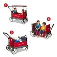 thumbnail image 3 of Radio Flyer Convertible Stroll N Wagon with Pull & Push Handle, Red/Black, 3 of 12