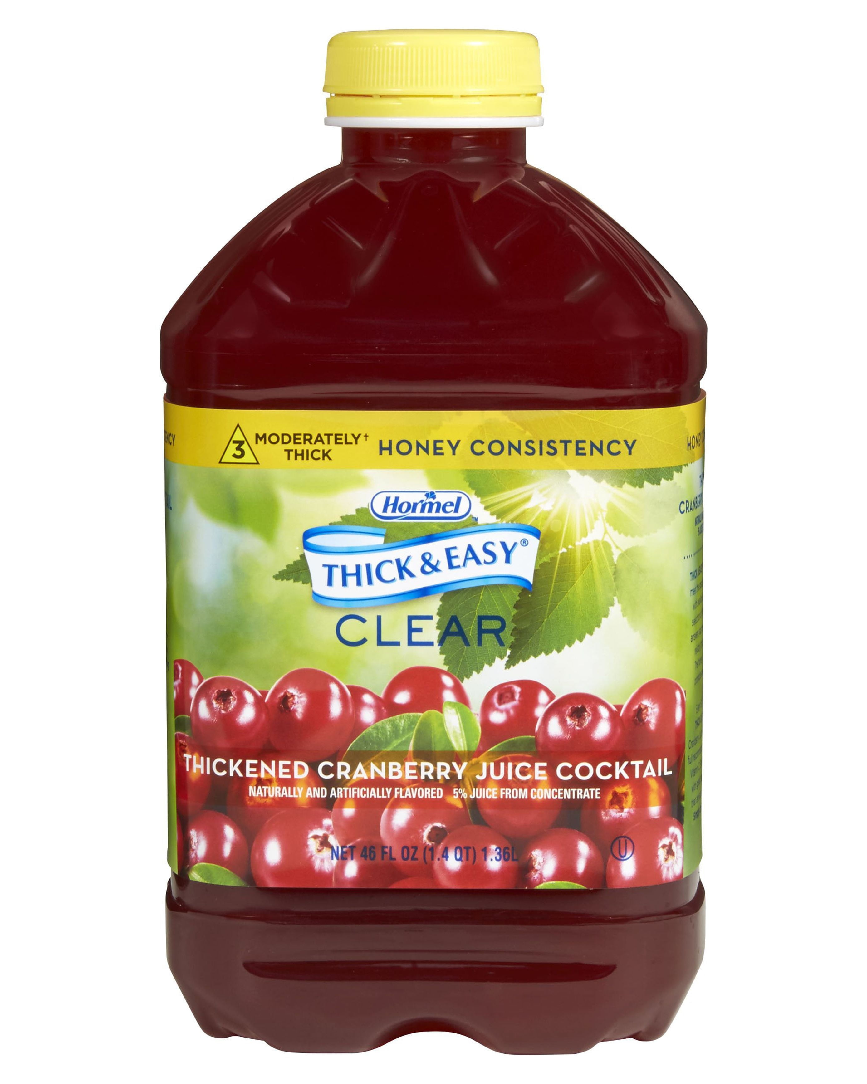 Hormel Food Sales Thickened Beverage Thick & Easy Nutrition Drink, Cranberry Juice Cocktail Flavor, Honey Consistency, 6 Count