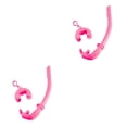 thumbnail image 1 of Greeniant Tubo de esnórquel plegable Unisex para mujer, esnórquel enrollable para respiración, buceo, respiración, esnórquel universal, blanco Rojo 2piezas, 1 of 6
