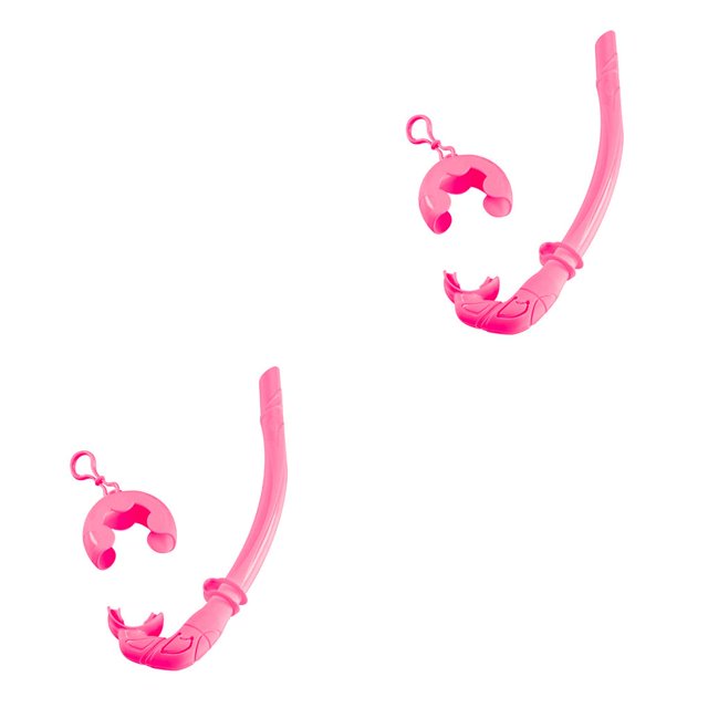 Greeniant Tubo de esnórquel plegable Unisex para mujer, esnórquel enrollable para respiración, buceo, respiración, esnórquel universal, blanco Rojo 2piezas