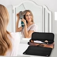 thumbnail image 6 of Hair Tool Organizer Bag with Heat Resistant Mat Removable Travel Storage Case for Hot Air Brushes Curling Irons Majestic Powerful Lion, 6 of 8