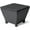 Black, variant on WYDK 13 Gallon Outdoor Deck Box, Wicker Outdoor Storage Box with Lid, Small Storage Bin Container for Outside and Patio, Patio Rattan Side Table for Yard Porch (Black, Trapezoidal)