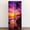Color 1, variant on Self Adhesive Vinyl Refrigerator Wrap Set Sunset Beach Palm Tree Silhouette Ocean Waves Coastal Door Mural Removable Fridge Sticker Peel and Stick Full Door Cover Decal Kitchen Bar Decor