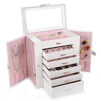 Kendal Huge Leather Jewelry Box / Case / Storage LJC-SHD5CM