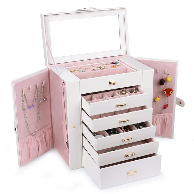 Kendal Huge Leather Jewelry Box / Case / Storage LJCSHD5CM