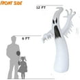 thumbnail image 4 of Halloween 12 FT Inflatable Towering Terrible Spooky Ghost with Build-in LEDs Blow Up Inflatables for Halloween Party Indoor, Outdoor, Yard, Garden, Lawn Decorations, 4 of 4